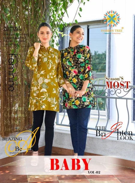 Baby Vol 2 By Passion Tree Rayon Short Tops Wholesale In India
